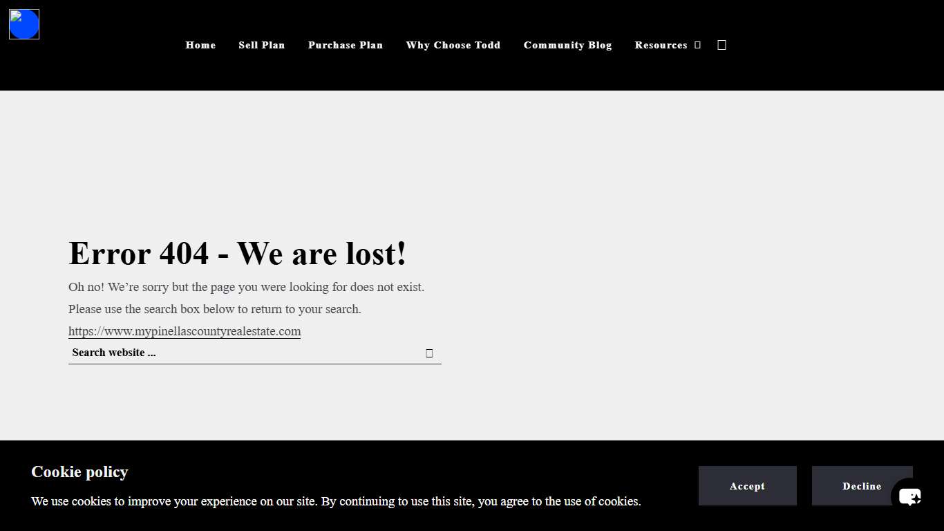 Error 404 - We are lost! - Helping Pinellas homeowners sell for top dollar with bank-certified appraisals, 4-Point inspections, and data-driven marketing.