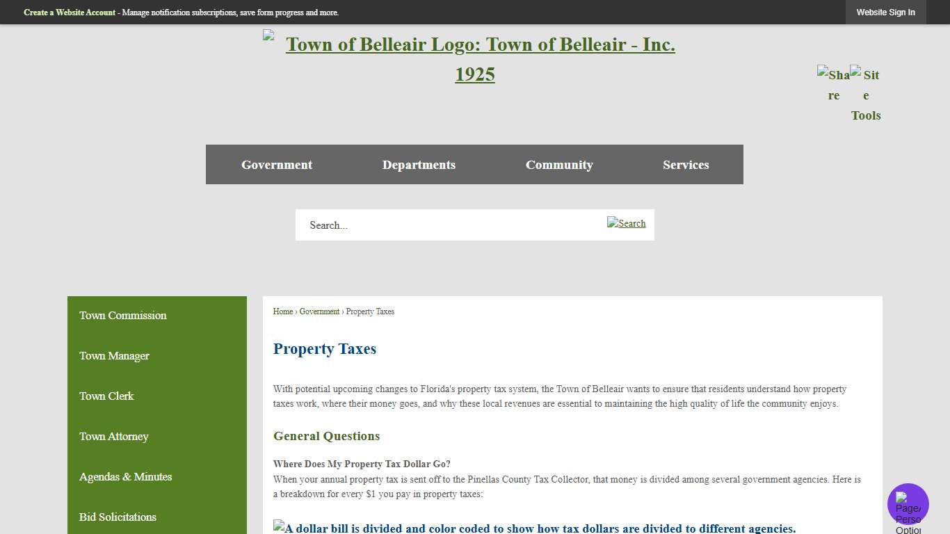 Property Taxes Belleair, FL - Official Website
