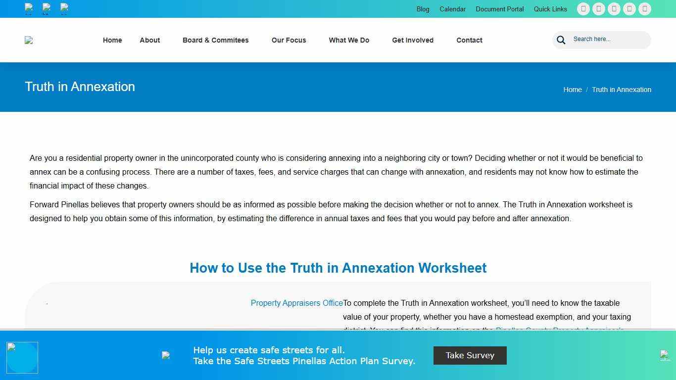 Truth in Annexation - Forward Pinellas